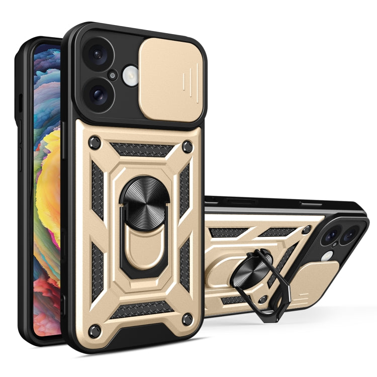 Sliding Camera Cover Design TPU+PC Phone Case, For iPhone 16 Plus, For iPhone 16, For iPhone 15 Pro