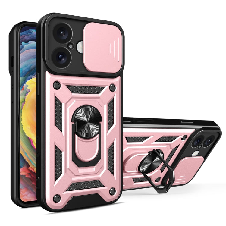 Sliding Camera Cover Design TPU+PC Phone Case, For iPhone 16 Plus, For iPhone 16, For iPhone 15 Pro