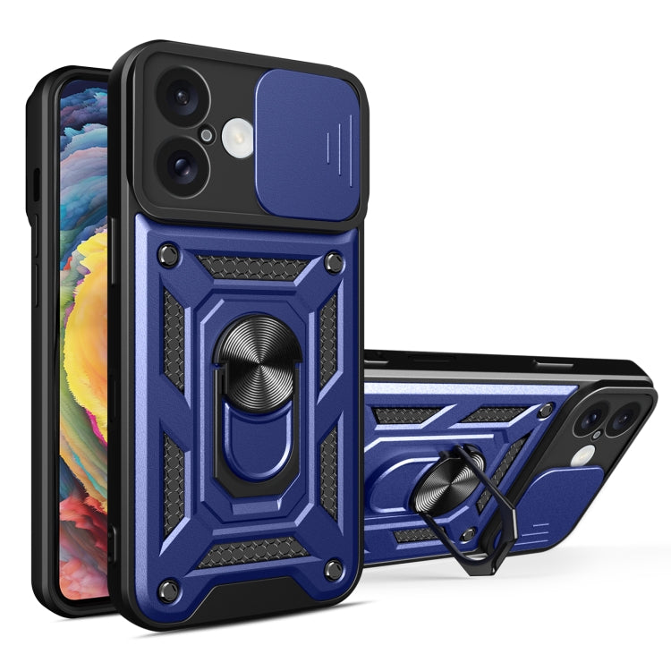 Sliding Camera Cover Design TPU+PC Phone Case, For iPhone 16 Plus, For iPhone 16, For iPhone 15 Pro