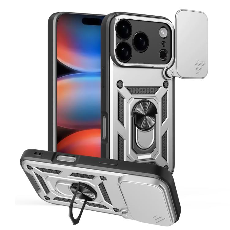 Sliding Camera Cover Design TPU+PC Phone Case, For iPhone Air, For iPhone 16e, For iPhone 16 Pro Max