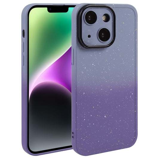 Gradient Starry Silicone Phone Case with Lens Film, For iPhone 15 Plus, For iPhone 14 Pro, For iPhone 14 Pro Max, For iPhone 15