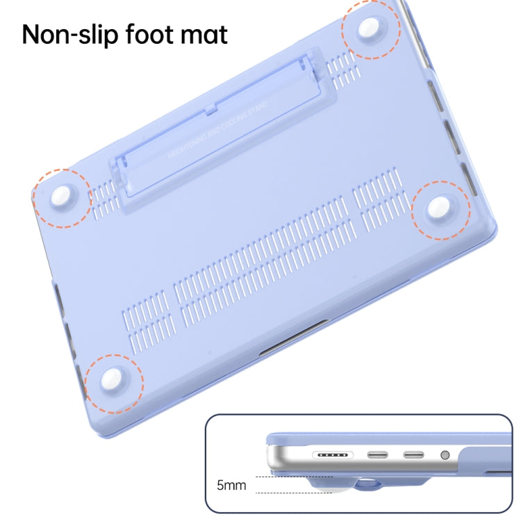 Frosted Translucent Laptop Protective Case, For MacBook Air 13.6 A3113 / M4 A3240, For Macbook Air 15.3 A3114 / M4 A3241