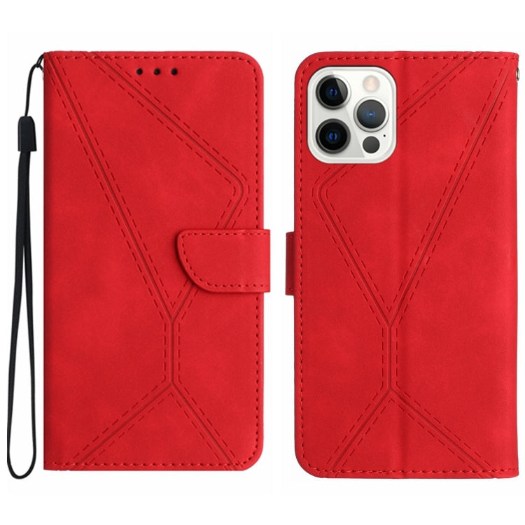 Stitching Embossed Leather Phone Case, For iPhone 16e, For iPhone 16 Pro Max, For iPhone 16 Pro, For iPhone 16 Plus