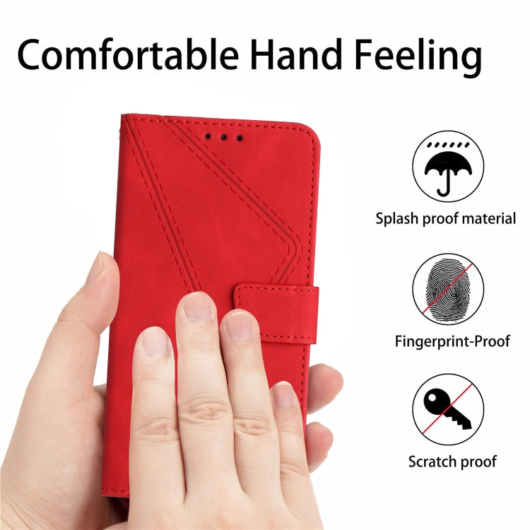 Stitching Embossed Leather Phone Case, For iPhone 16, For iPhone 15 Pro Max, For iPhone 15 Pro, For iPhone 15 Plus