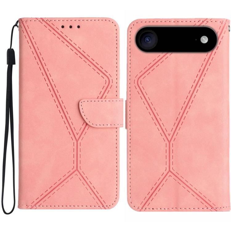 Stitching Embossed Leather Phone Case, For iPhone 16e, For iPhone 16 Pro Max, For iPhone 16 Pro, For iPhone 16 Plus