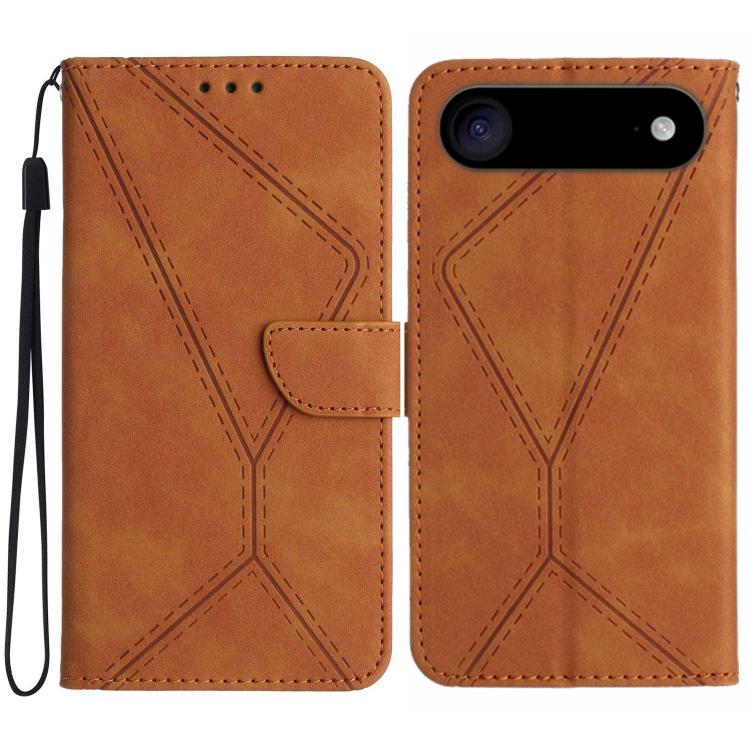 Stitching Embossed Leather Phone Case, For iPhone 16e, For iPhone 16 Pro Max, For iPhone 16 Pro, For iPhone 16 Plus