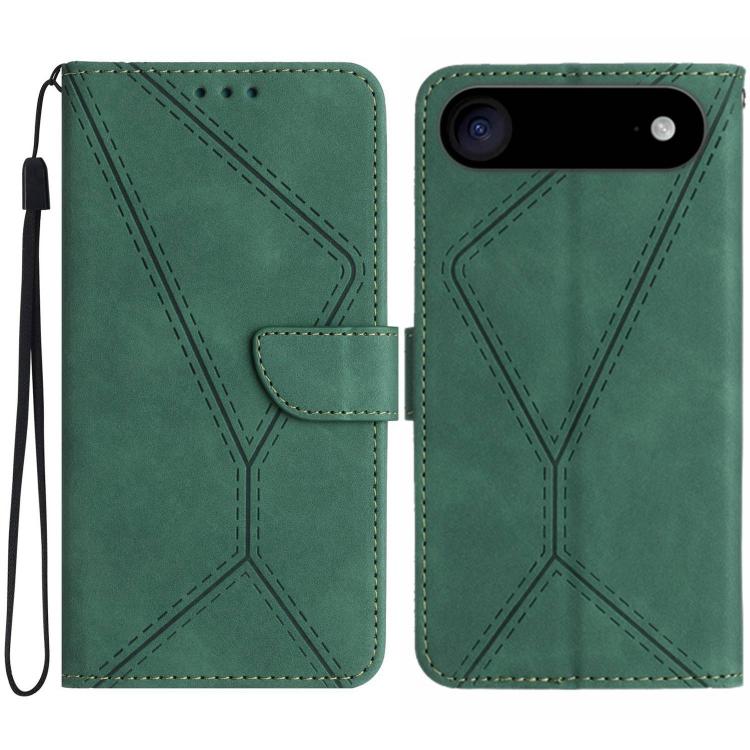 Stitching Embossed Leather Phone Case, For iPhone 16e, For iPhone 16 Pro Max, For iPhone 16 Pro, For iPhone 16 Plus