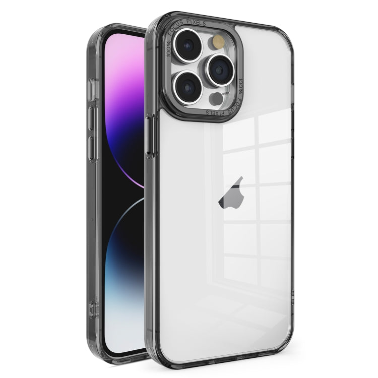 Crystal TPU + PC Electroplated Lens Frame Phone Case, For iPhone 14 Plus, For iPhone 14, For iPhone 14 Pro, For iPhone 14 Pro Max