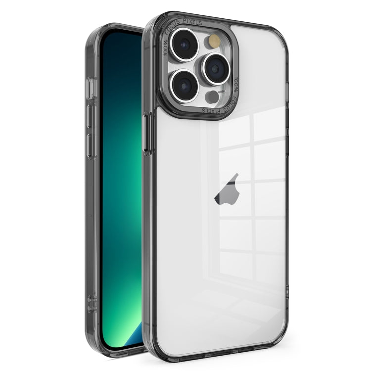 Crystal TPU + PC Electroplated Lens Frame Phone Case, For iPhone 13 Pro Max, For iPhone 13 Pro, For iPhone 13, For iPhone 12