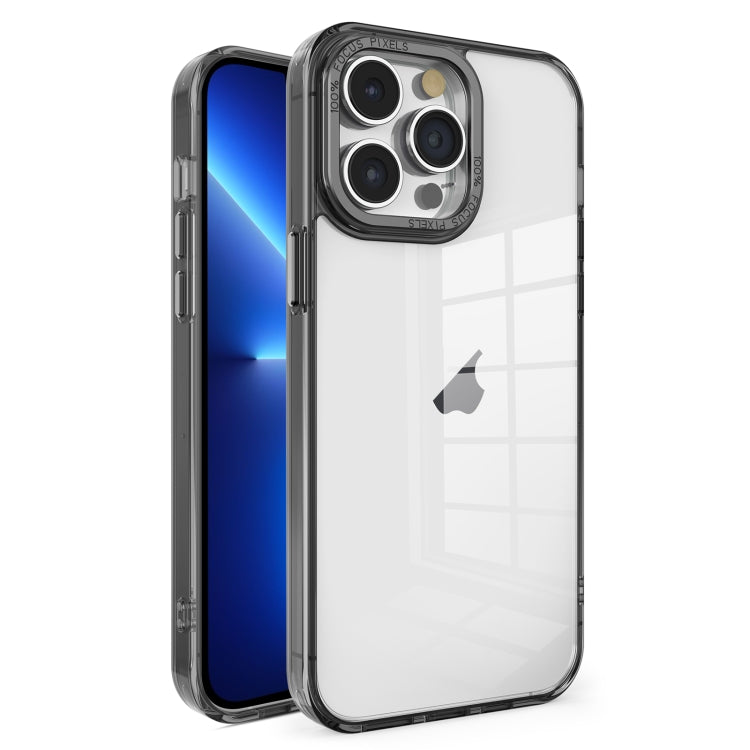 Crystal TPU + PC Electroplated Lens Frame Phone Case, For iPhone 13 Pro Max, For iPhone 13 Pro, For iPhone 13, For iPhone 12