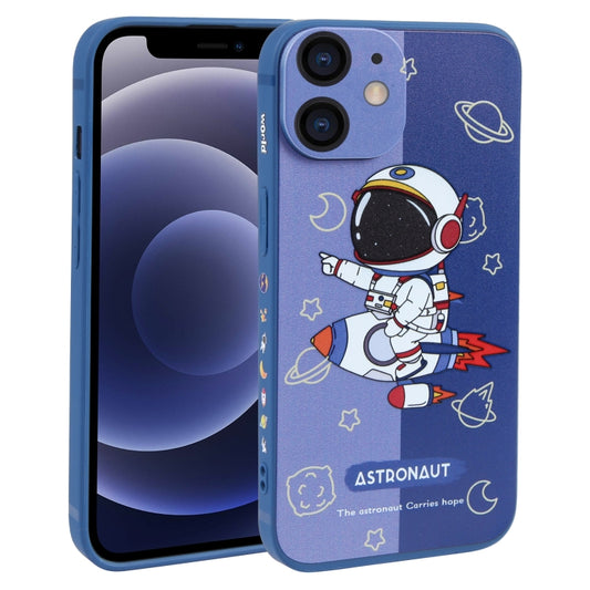 Color Contrast Astronaut Pattern TPU Phone Case