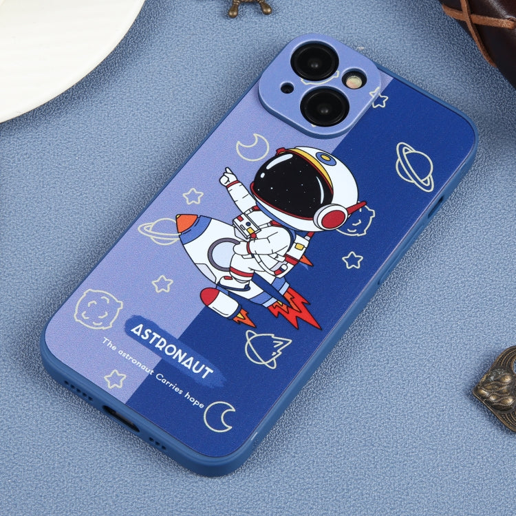 Color Contrast Astronaut Pattern TPU Phone Case
