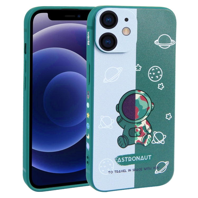 Color Contrast Astronaut Pattern TPU Phone Case