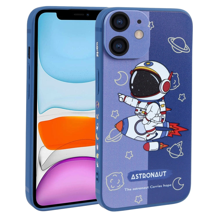 Color Contrast Astronaut Pattern TPU Phone Case