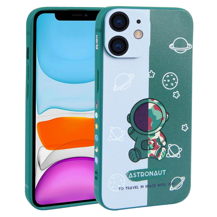 Color Contrast Astronaut Pattern TPU Phone Case