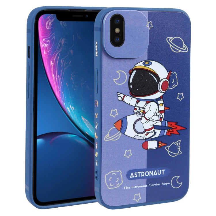 Color Contrast Astronaut Pattern TPU Phone Case