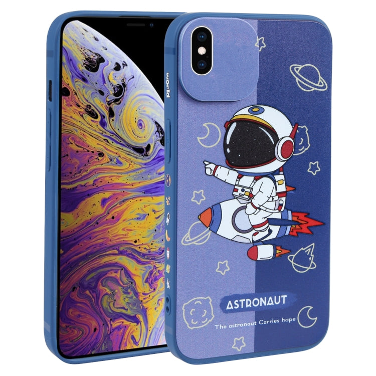 Color Contrast Astronaut Pattern TPU Phone Case