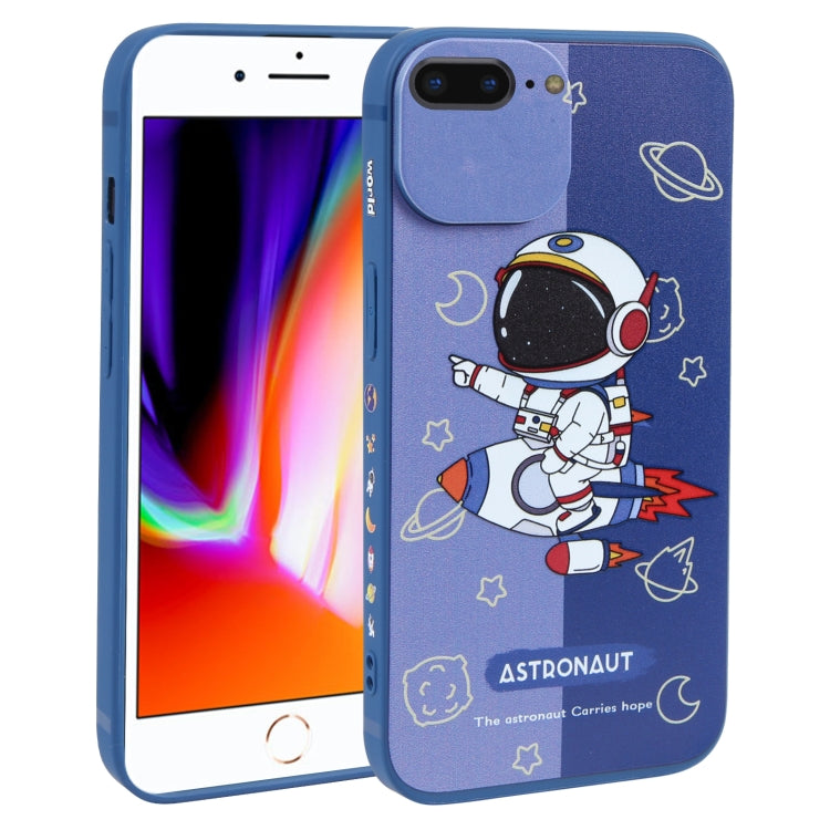Color Contrast Astronaut Pattern TPU Phone Case