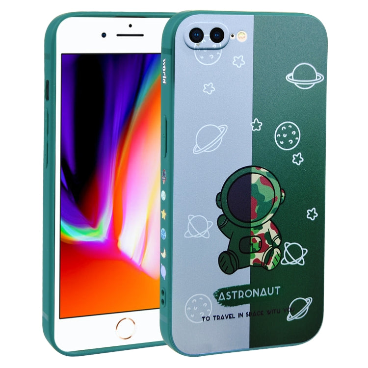 Color Contrast Astronaut Pattern TPU Phone Case