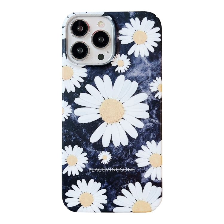 Frosted Daisy Film Phone Case, For iPhone 15 Pro Max, For iPhone 15 Pro, For iPhone 15 Plus, For iPhone 15, For iPhone 14 Plus, For iPhone 14, For iPhone 14 Pro, For iPhone 14 Pro Max, For iPhone 13 Pro Max, For iPhone 13 Pro, For iPhone 13, For iPhone 12