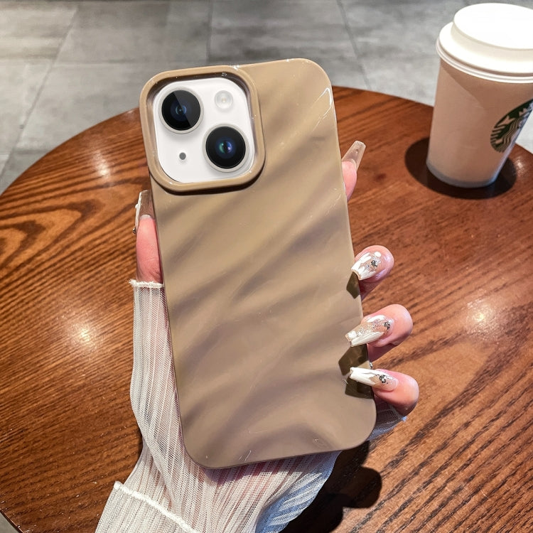Solid Color Wave Texture TPU Phone Case, For iPhone 15 Plus, For iPhone 15, For iPhone 14 Plus
