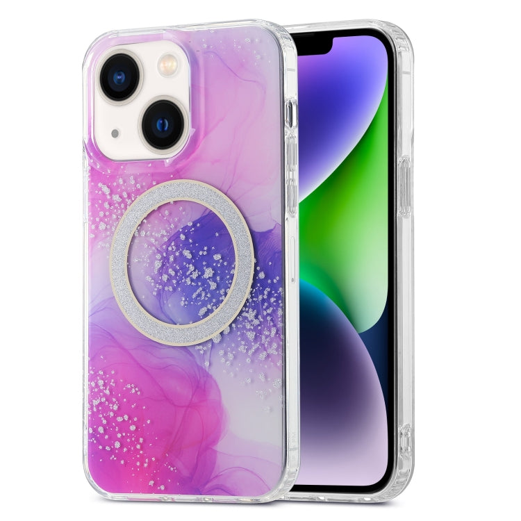 Dual-side IMD Marble Magsafe Phone Case, For iPhone 15 Pro Max, For iPhone 14, For iPhone 15 Pro