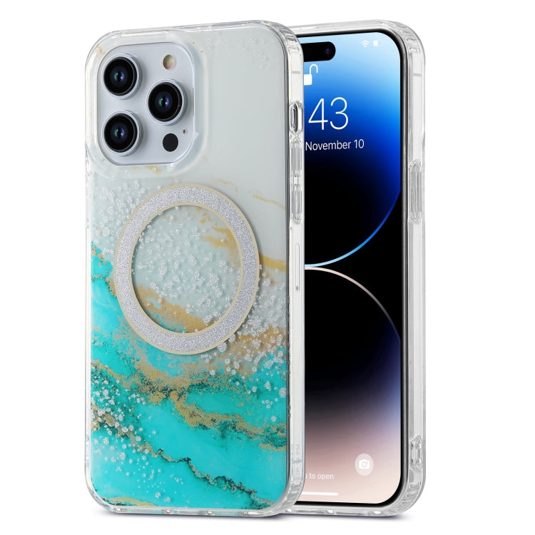 Dual-side IMD Marble Magsafe Phone Case, For iPhone 14 Pro, For iPhone 14 Pro Max, For iPhone 15 Plus