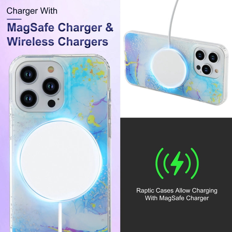Dual-side IMD Marble Magsafe Phone Case, For iPhone 15 Pro Max, For iPhone 14, For iPhone 15 Pro
