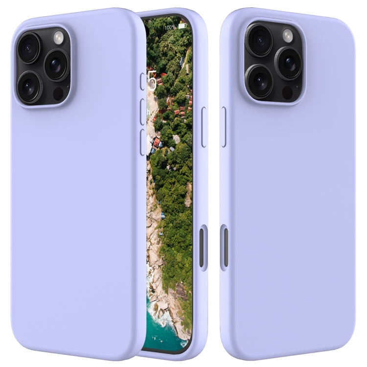 Solid Color Silicone Phone Case, For iPhone 16e, For iPhone 16 Pro Max