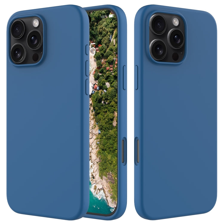 Solid Color Silicone Phone Case, For iPhone 16e, For iPhone 16 Pro Max