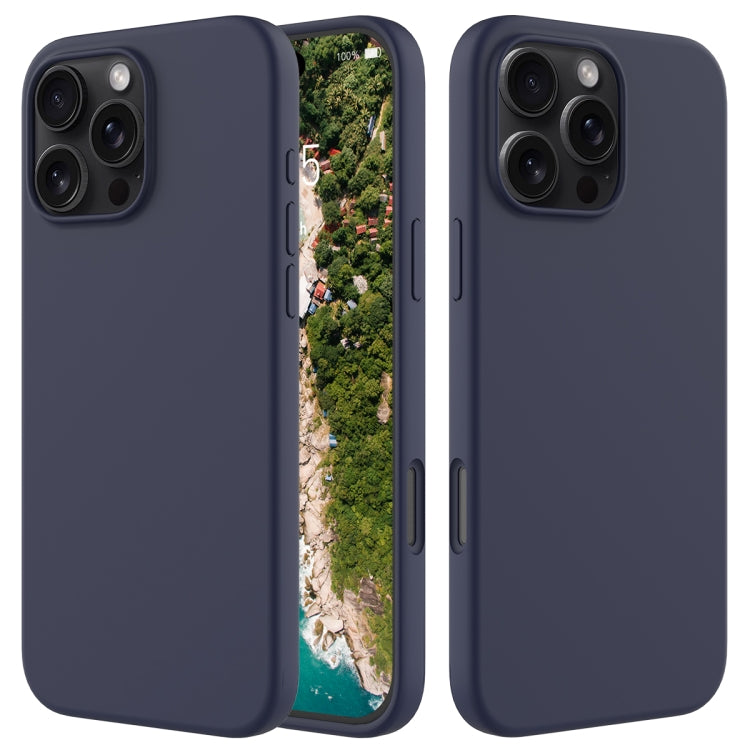 Solid Color Silicone Phone Case, For iPhone 16e, For iPhone 16 Pro Max