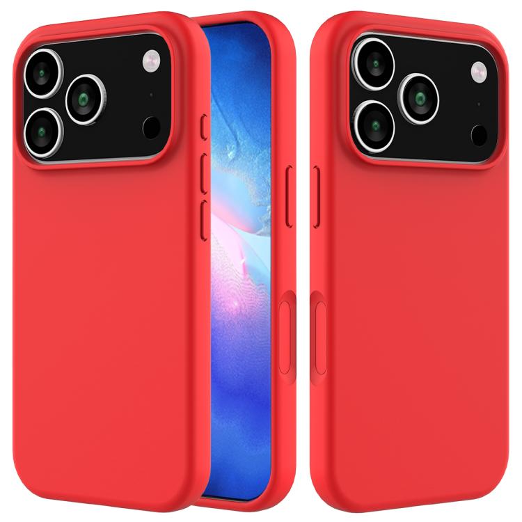Solid Color Silicone Phone Case, For iPhone 17 Pro Max, For iPhone 17 Pro