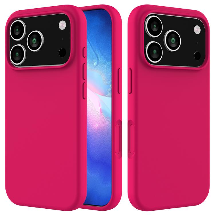 Solid Color Silicone Phone Case, For iPhone 17 Pro Max, For iPhone 17 Pro