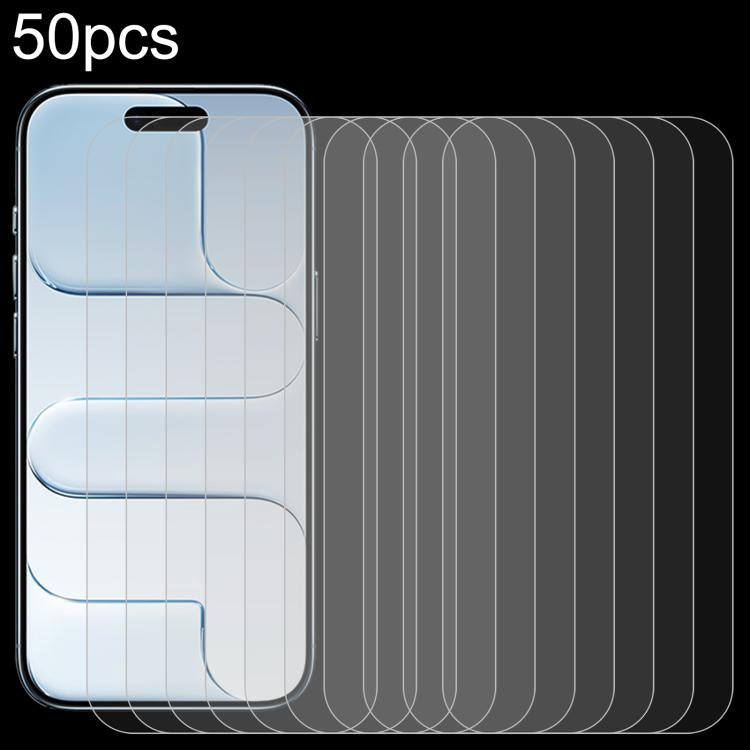50pcs 0.26mm 9H 2.5D High Aluminum Tempered Glass Film