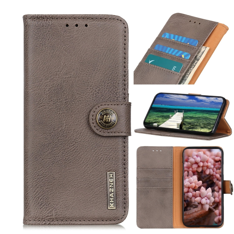 KHAZNEH Cowhide Texture Horizontal Flip Leather Phone Case, For iPhone 16 Pro Max, For iPhone 16 Pro, For iPhone 16 Plus, For iPhone 16, iPhone 16e, For iPhone 15 Pro Max