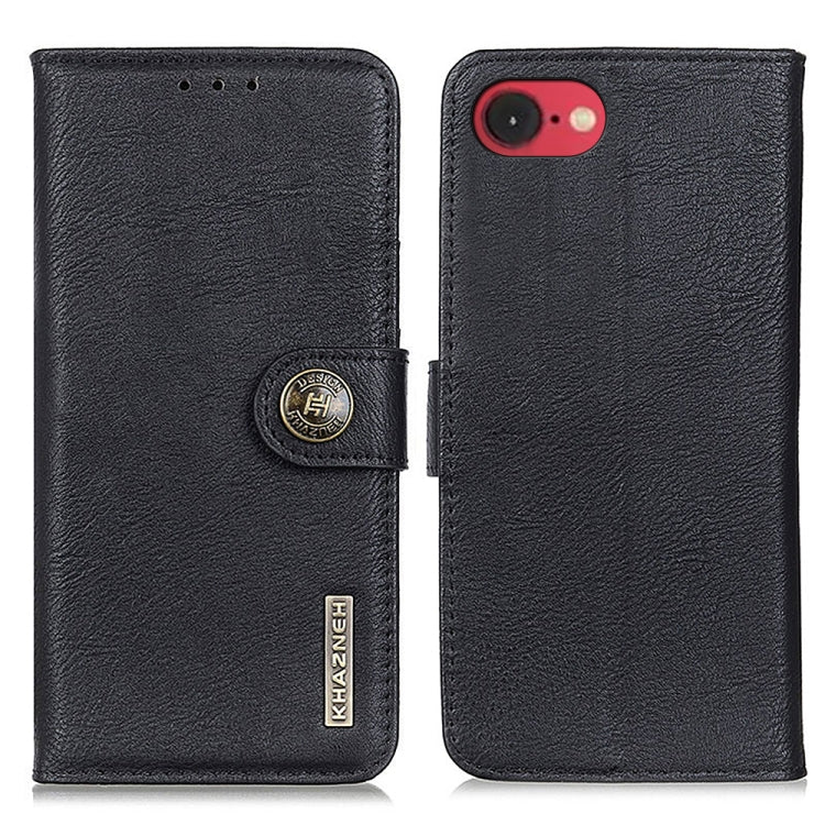 KHAZNEH Cowhide Texture Horizontal Flip Leather Phone Case, For iPhone 16 Pro Max, For iPhone 16 Pro, For iPhone 16 Plus, For iPhone 16, iPhone 16e, For iPhone 15 Pro Max