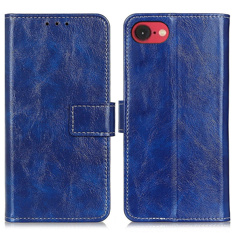 Retro Crazy Horse Texture Horizontal Flip Leather Phone Case, For iPhone 18 Pro / 17 Pro, For iPhone 18 Pro Max / 17 Pro Max, For iPhone 16e / 17e, For iPhone 17