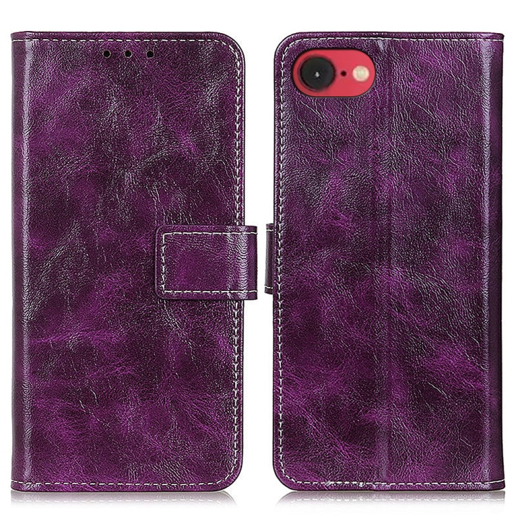 Retro Crazy Horse Texture Horizontal Flip Leather Phone Case, For iPhone 18 Pro / 17 Pro, For iPhone 18 Pro Max / 17 Pro Max, For iPhone 16e / 17e, For iPhone 17