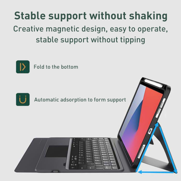 Integrated Bluetooth Keyboard Leather Case with Backlight & Touchpad, For iPad Pro 12.9 2022 / 2021 / 2020, For iPad Pro 11 2022 / 2021 / 2020, For iPad 10th Gen 10.9 2022, For iPad 10.2 2021 / 2020 / 2019, For iPad Air 2022 / 2020...