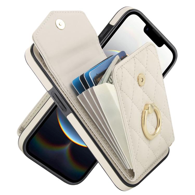Rhombic Texture Card Bag Phone Case with Long Lanyard, For iPhone 17 Pro Max, For iPhone 17 Pro, For iPhone 17