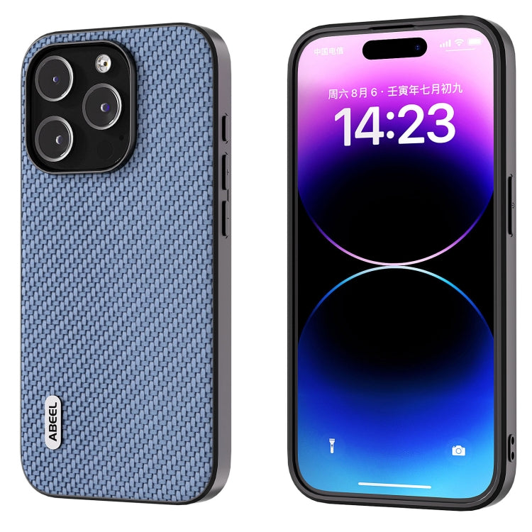 ABEEL Carbon Fiber Texture Protective Phone Case, For iPhone 15 Plus, For iPhone 15, For iPhone 14 Pro Max