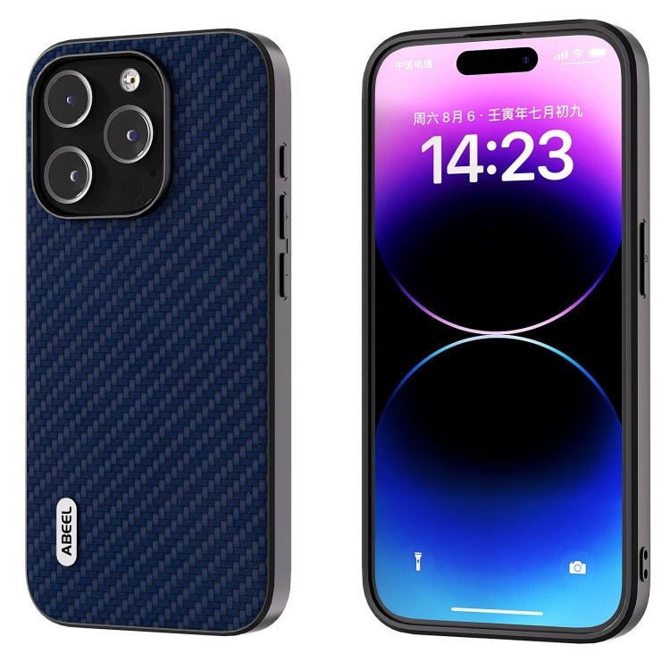 ABEEL Carbon Fiber Texture Protective Phone Case, For iPhone 15 Plus, For iPhone 15, For iPhone 14 Pro Max