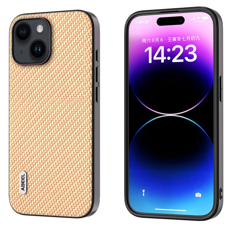 ABEEL Carbon Fiber Texture Protective Phone Case, For iPhone 15 Plus, For iPhone 15, For iPhone 14 Pro Max