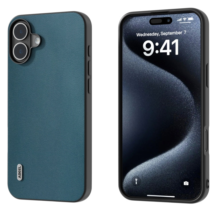 ABEEL Genuine Leather Xiaoya Series Phone Case, For iPhone 16 Pro Max, For iPhone 16 Pro, For iPhone 16 Plus, For iPhone 16, For iPhone 15 Pro Max, For iPhone 15 Pro