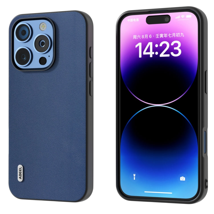 ABEEL Genuine Leather Xiaoya Series Phone Case, For iPhone 16 Pro Max, For iPhone 16 Pro, For iPhone 16 Plus, For iPhone 16, For iPhone 15 Pro Max, For iPhone 15 Pro
