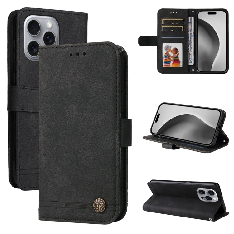Skin Feel Life Tree Leather Phone Case, For iPhone 17 Air, For iPhone 16 Pro Max, For iPhone 16 Pro, For iPhone 16 Plus