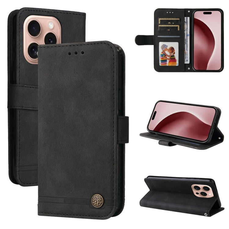 Skin Feel Life Tree Leather Phone Case, For iPhone 17 Air, For iPhone 16 Pro Max, For iPhone 16 Pro, For iPhone 16 Plus