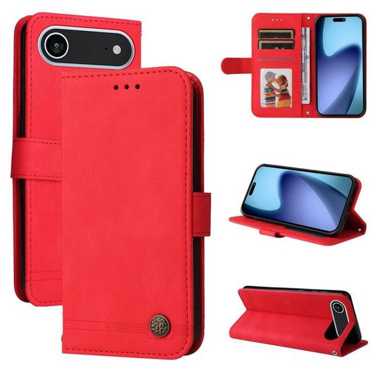 Skin Feel Life Tree Leather Phone Case, For iPhone 17 Air, For iPhone 16 Pro Max, For iPhone 16 Pro, For iPhone 16 Plus