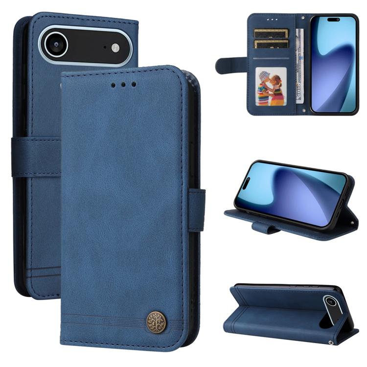 Skin Feel Life Tree Leather Phone Case, For iPhone 17 Air, For iPhone 16 Pro Max, For iPhone 16 Pro, For iPhone 16 Plus