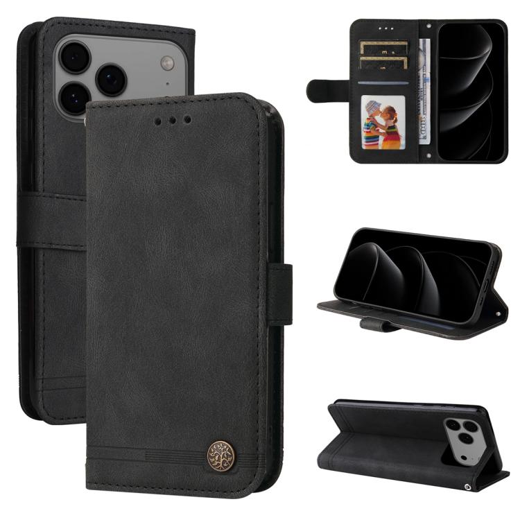 Skin Feel Life Tree Leather Phone Case